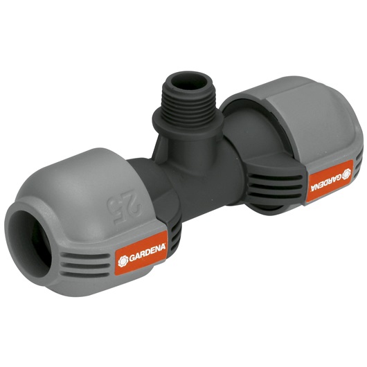 Sprinklersystem T-elem 25mm 1/2" külső menettel