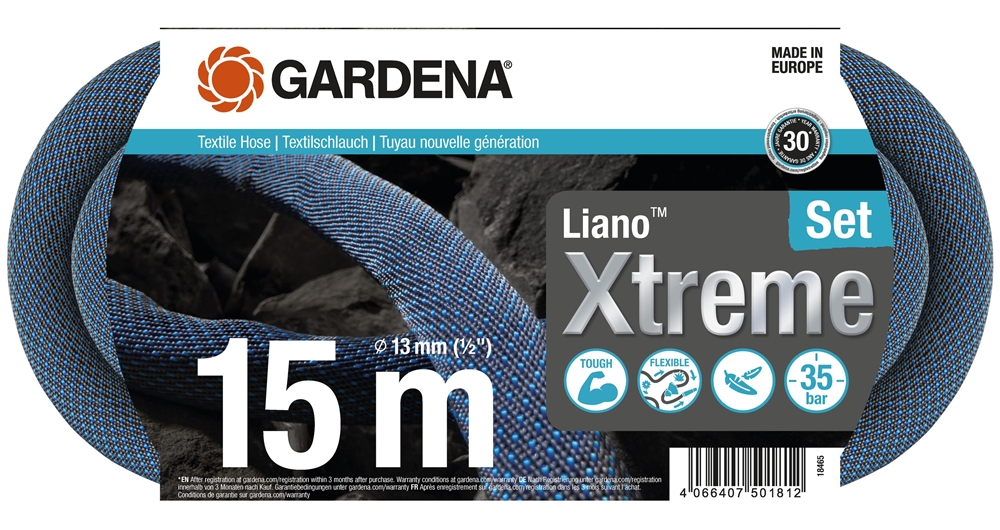 Liano  locsolótömlő készlet (13mm) - 15 méter