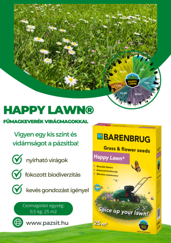 Happylawn fűmag virágmagokkal 3.Kép