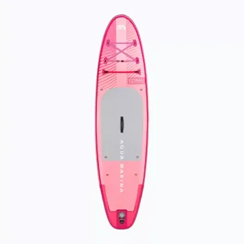 Coral 3.1m/12cm Prémium All-around iSUP 2024 karbon/üvegszálas hybrid PASTEL evezővel, spirális bokapánttal és hord pánttal 3.Kép