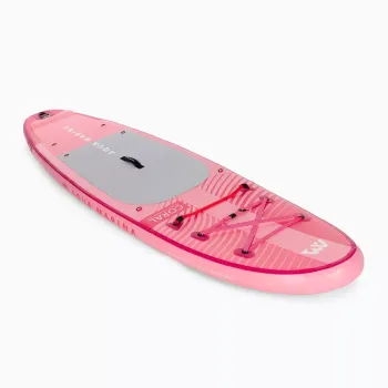 Coral 3.1m/12cm Prémium All-around iSUP 2024 karbon/üvegszálas hybrid PASTEL evezővel, spirális bokapánttal és hord pánttal 4.Kép