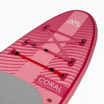 Coral 3.1m/12cm Prémium All-around iSUP 2024 karbon/üvegszálas hybrid PASTEL evezővel, spirális bokapánttal és hord pánttal 7.Kép