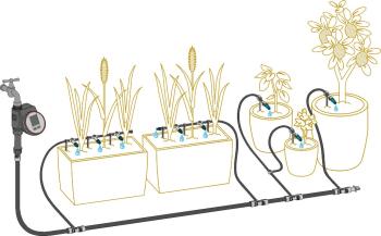 Micro Drip System Indulókészlet cserepes növényekhez M 3.Kép