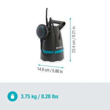 merülőszivattyú tiszta vízhez  8600 2.Kép