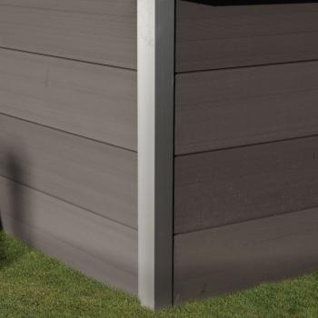 WPC kompozit 606 x 326 x 124 cm  téglalap medence szett 3.Kép