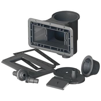 WPC kompozit 664 x 386 x 124 cm  (sokszög) medence szett 7.Kép