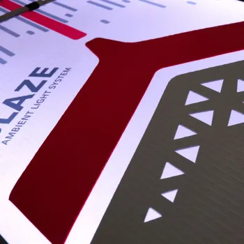 Blaze 3.15m/15cm LED világítási rendszerrel 2026 aluminium SPORTS III evezővel és biztonsági bokabánttal 2.Kép